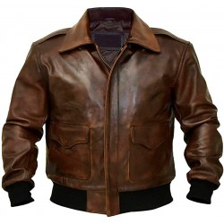 A2 Aviator Leather Jacket - Men's Pilot Jacket