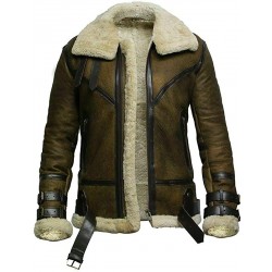 Tom Hardy Shearling Jacket - Brown Dunkirk Leather Jacket
