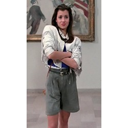 Ferris Bueller's Day Off Sloane Peterson White Fringe Jacket